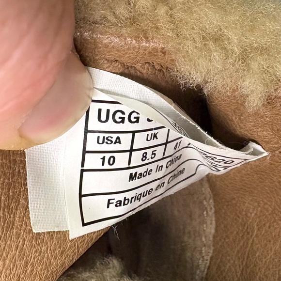 UGG Analise Lace Up Booties Women’s 10 Chestnut Brown Heeled Sheepskin Lined - Picture 12 of 13